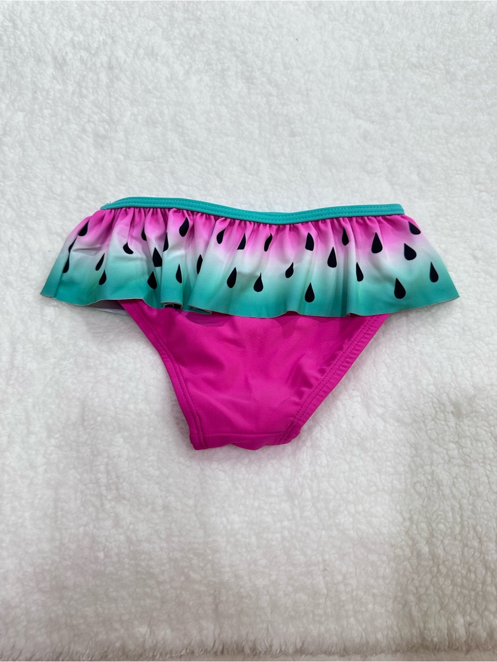 Girl’s Watermelon Ruffle Bikini - Picture 5 of 10